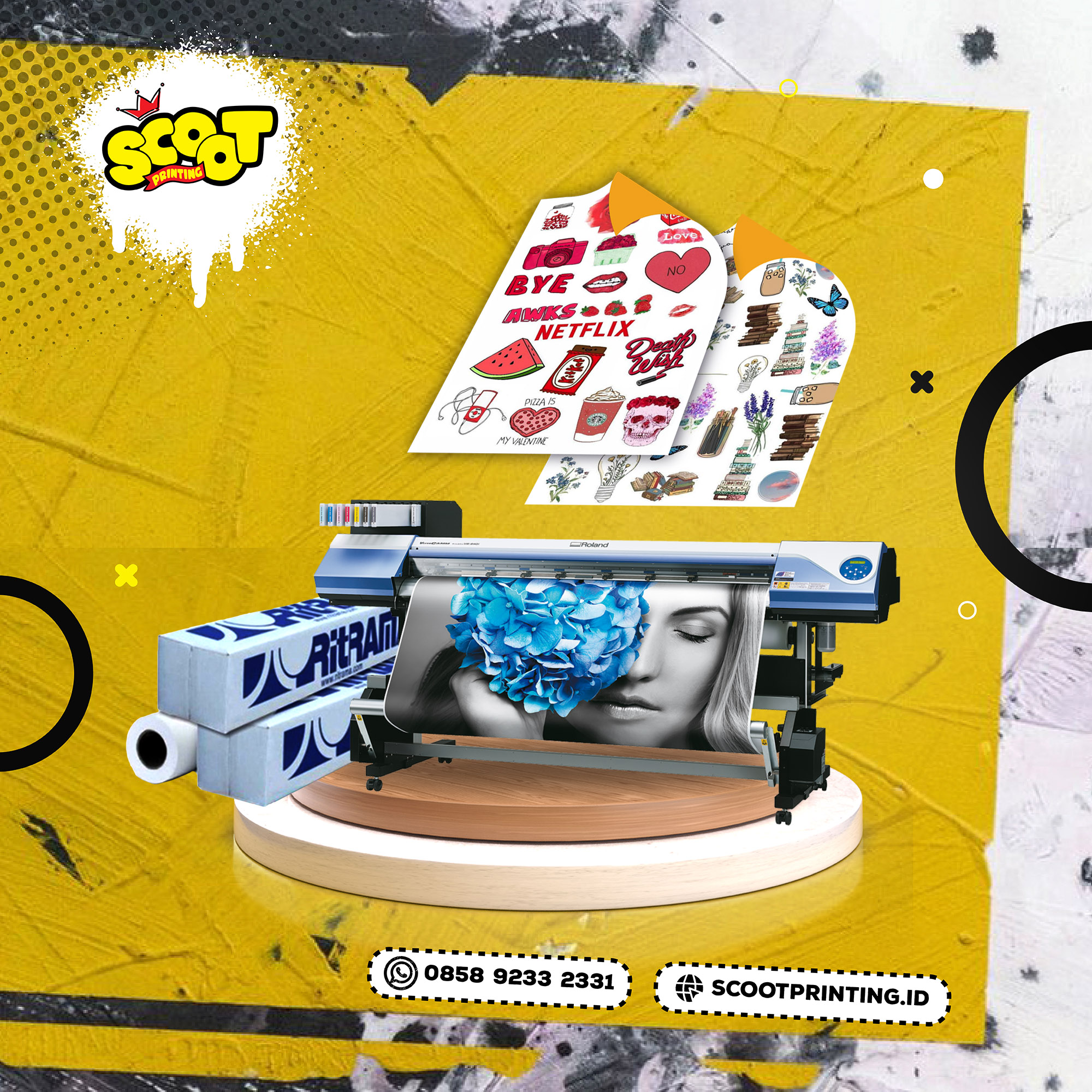 Stiker VInyl Meteran